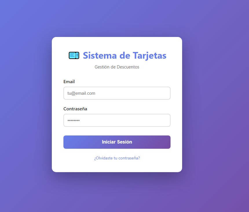 Sistema de Tarjetas de Descuento – Fidelización de Clientes
